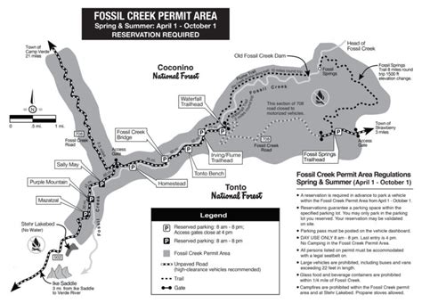 fossil creek parking lots.